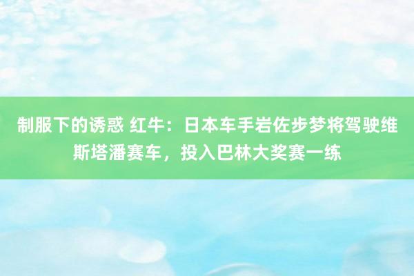制服下的诱惑 红牛：日本车手岩佐步梦将驾驶维斯塔潘赛车，投入巴林大奖赛一练