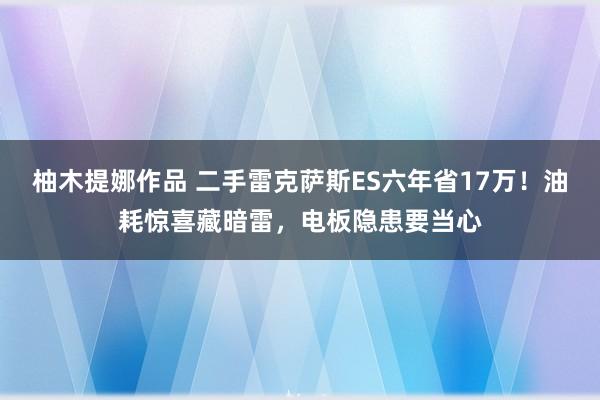 柚木提娜作品 二手雷克萨斯ES六年省17万！油耗惊喜藏暗雷，电板隐患要当心