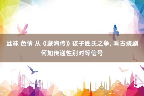 丝袜 色情 从《藏海传》孩子姓氏之争, 看古装剧何如传递性别对等信号