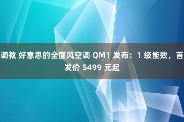 调教 好意思的全面风空调 QM1 发布：1 级能效，首发价 5499 元起